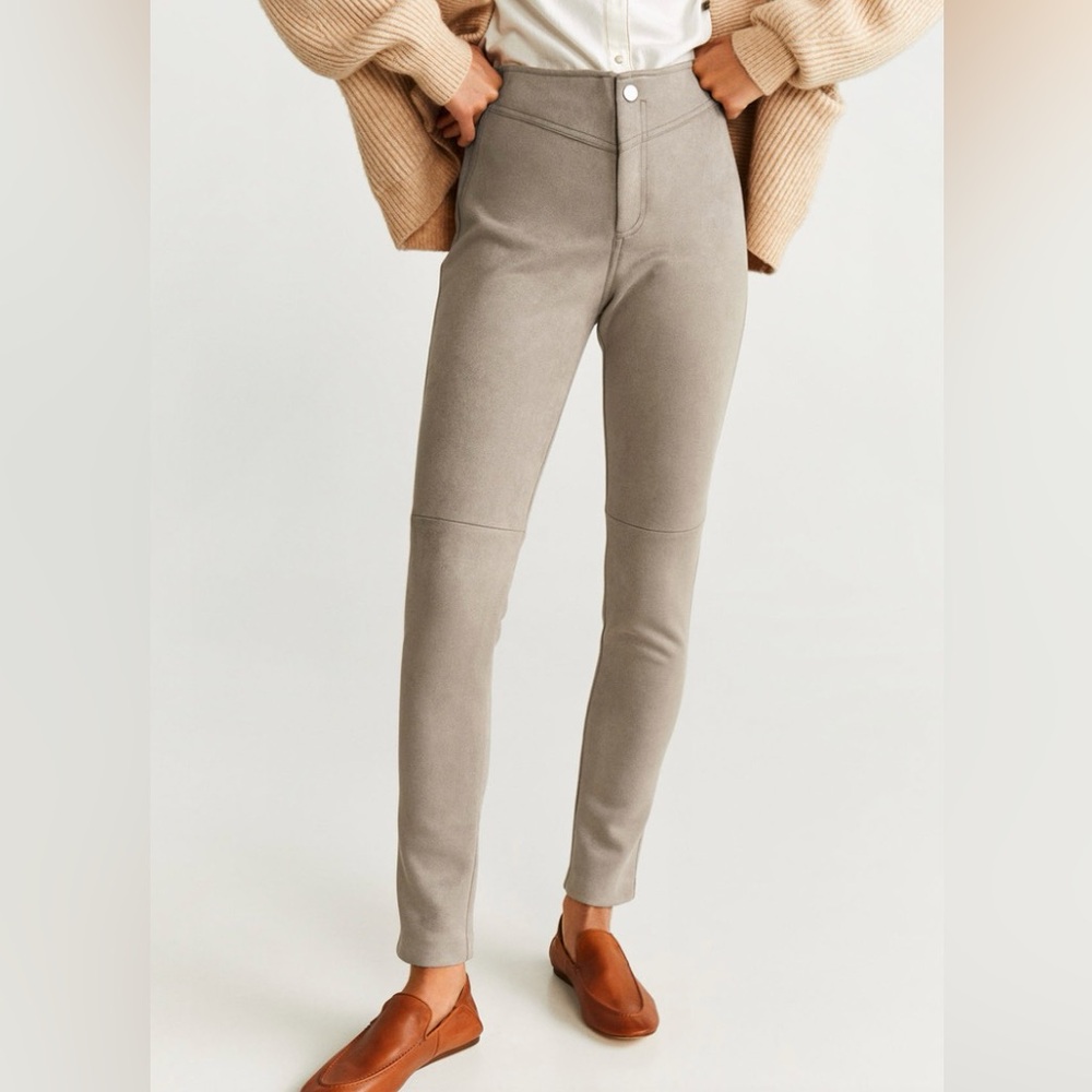 Mango suede pants